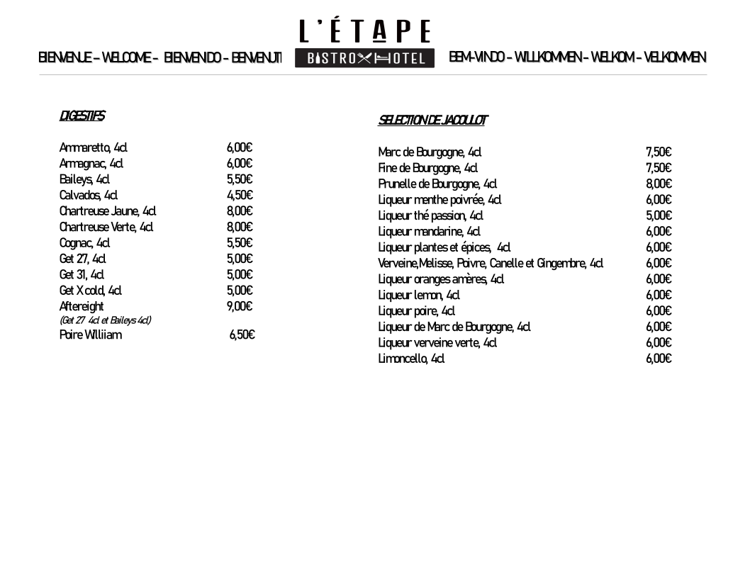 Menu L'etape De Santenay-2